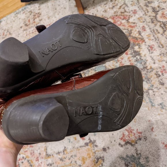 Naot Brown Patent Leather Mary Janes - Picture 4 of 5